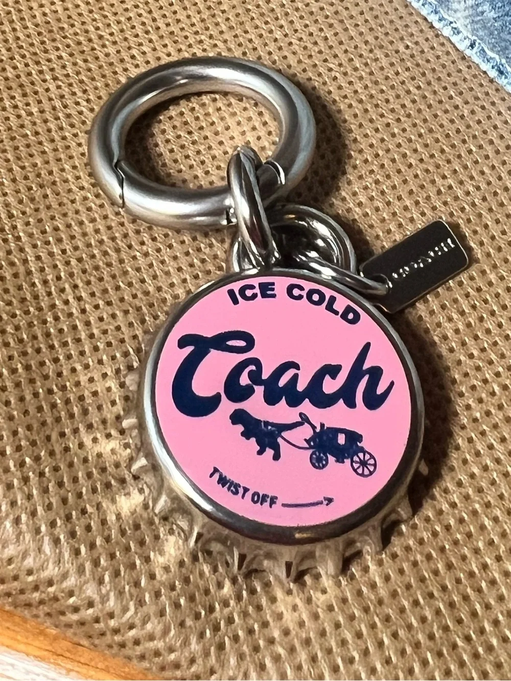 Coach Medium Rowan- Much Loved Denim with Bonus Charm - Picture 5 of 9